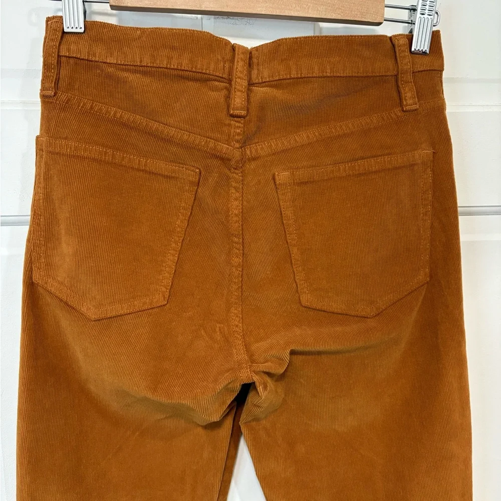 J. Crew Corduroy Pants Womens 27 Brown Rust Vintage Straight Stretch Preppy Boho